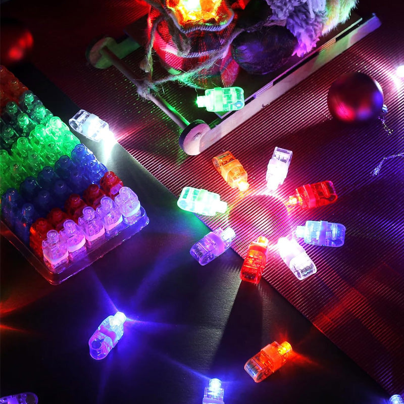 Light Up Any Party Instantly! Mini Colorful LED Finger Lights