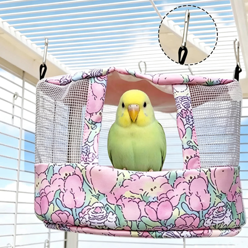 Cool Any Bird Instantly! No-Drill Breathable Mesh Hideaway
