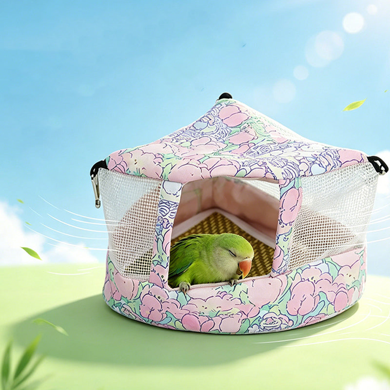 Cool Any Bird Instantly! No-Drill Breathable Mesh Hideaway