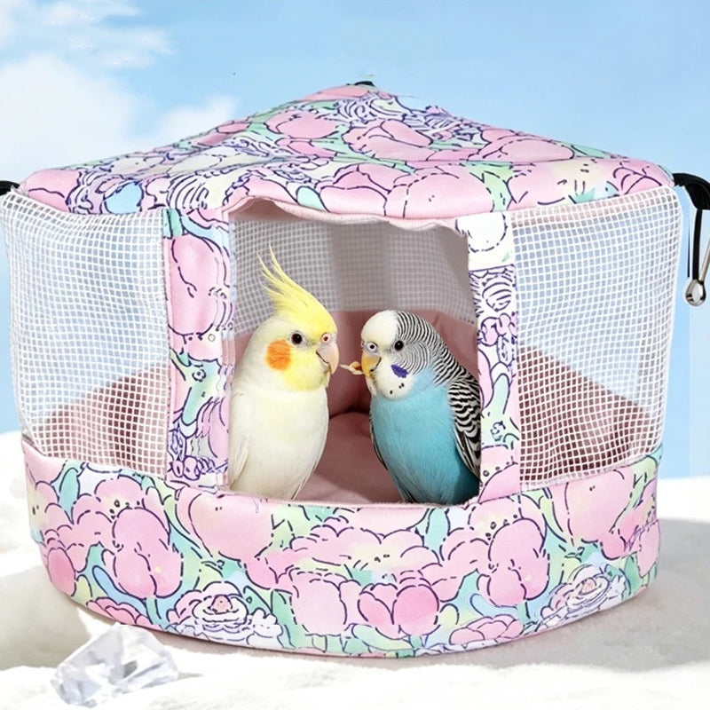 Cool Any Bird Instantly! No-Drill Breathable Mesh Hideaway