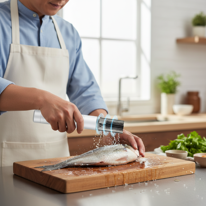 Scale Fish Instantly! Rechargeable Automatic Fish Scaler
