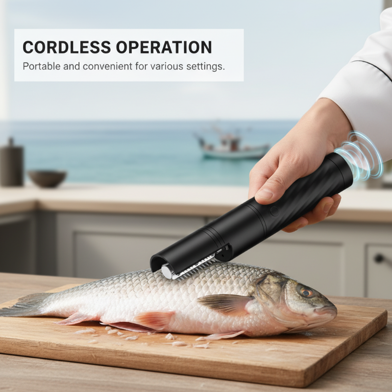 Scale Fish Instantly! Rechargeable Automatic Fish Scaler