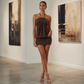 Newly Launched📢Women's Halter Neckline Draped Bodycon Mini Dress