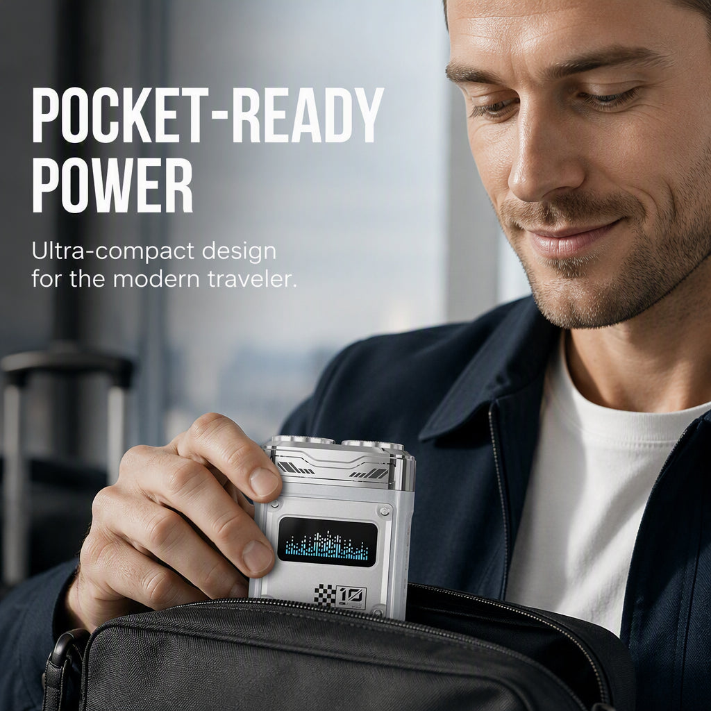 Pocket-Sized Electric Shaver – Waterproof & Rechargeable Design