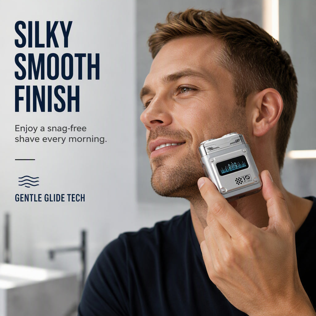 Pocket-Sized Electric Shaver – Waterproof & Rechargeable Design