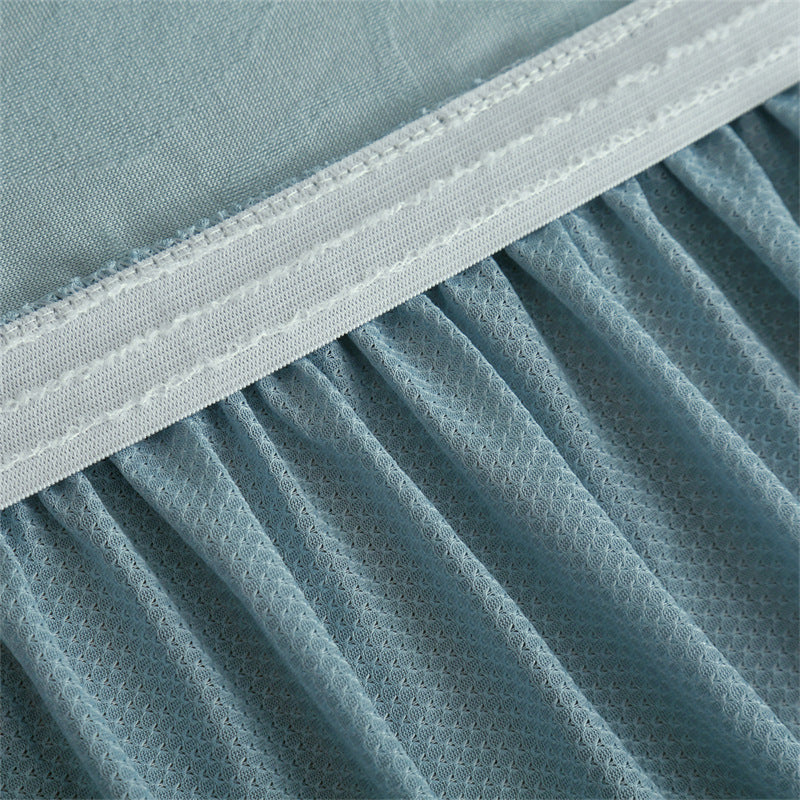 Refresh Old Sofa Instantly! Elastic Ruffle Jacquard Slipcover