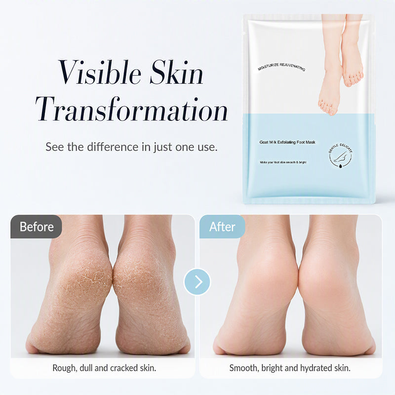 Buy 1 Get 1 Free！⏰️Goat Milk Hand & Foot Mask – Deep Repair & Long-Lasting Hydration