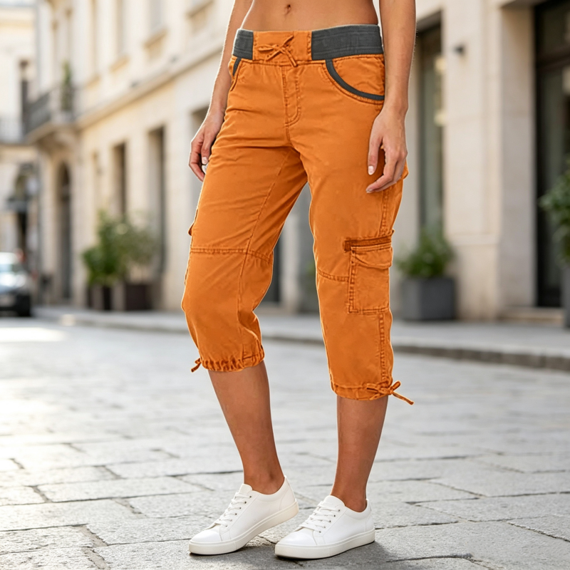 Limited-Time Offer⏰️High-Waist Cargo Capris – Lightweight & Functional Design