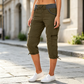 Limited-Time Offer⏰️High-Waist Cargo Capris – Lightweight & Functional Design
