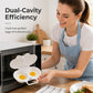 Limited-Time Offer📢Poach Eggs in Minutes! No-Oil Dual-Cavity Microwave Poacher