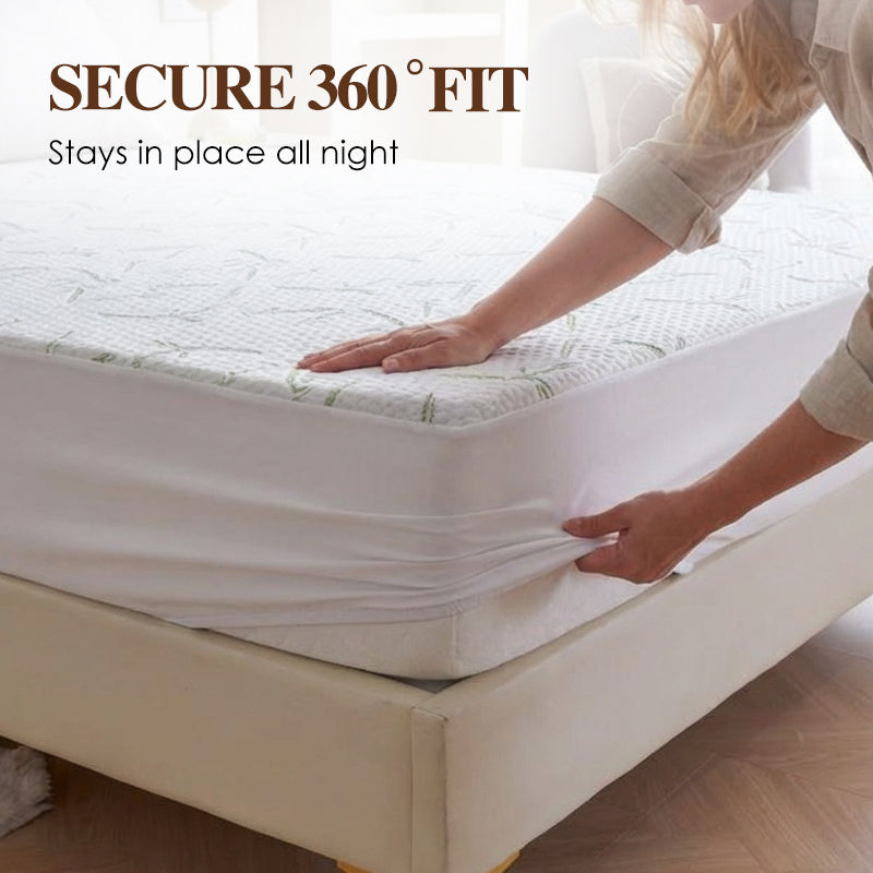 Sleep Dry Instantly! Bamboo Fiber Waterproof Mattress Protector
