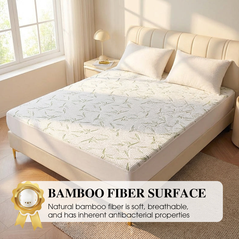 Sleep Dry Instantly! Bamboo Fiber Waterproof Mattress Protector