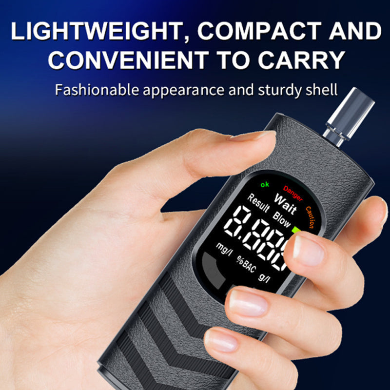 ⏳🔥LIMITED-TIME 50% OFF! ⏰Digital Breathalyzer – Voice Alert & USB Rechargeable Design, No More Risky Driving