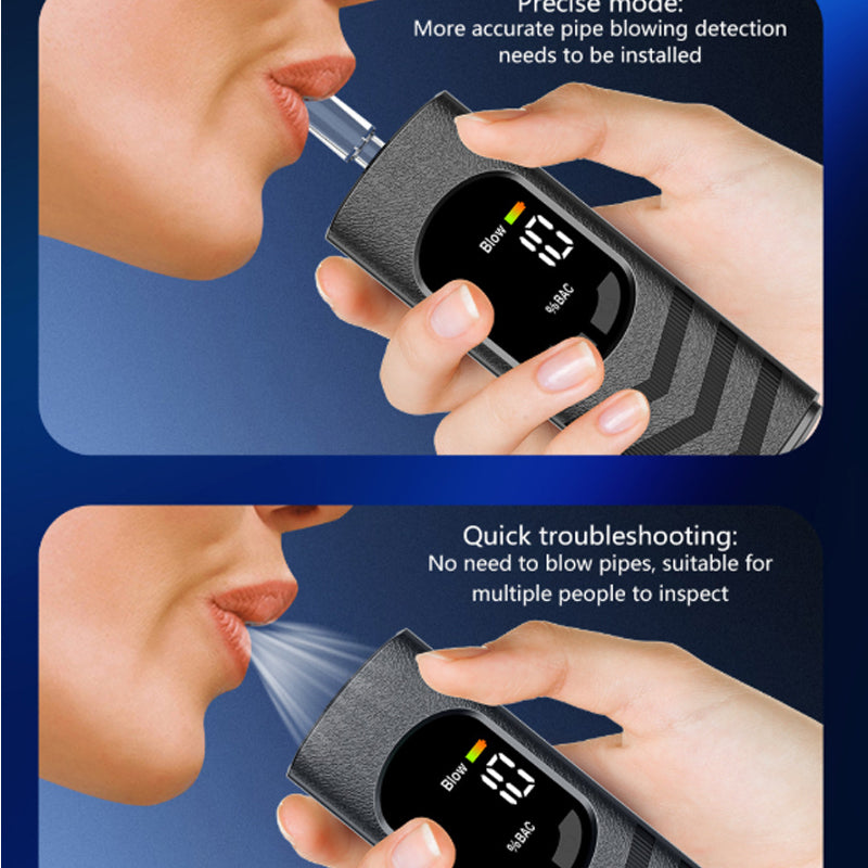 ⏳🔥LIMITED-TIME 50% OFF! ⏰Digital Breathalyzer – Voice Alert & USB Rechargeable Design, No More Risky Driving