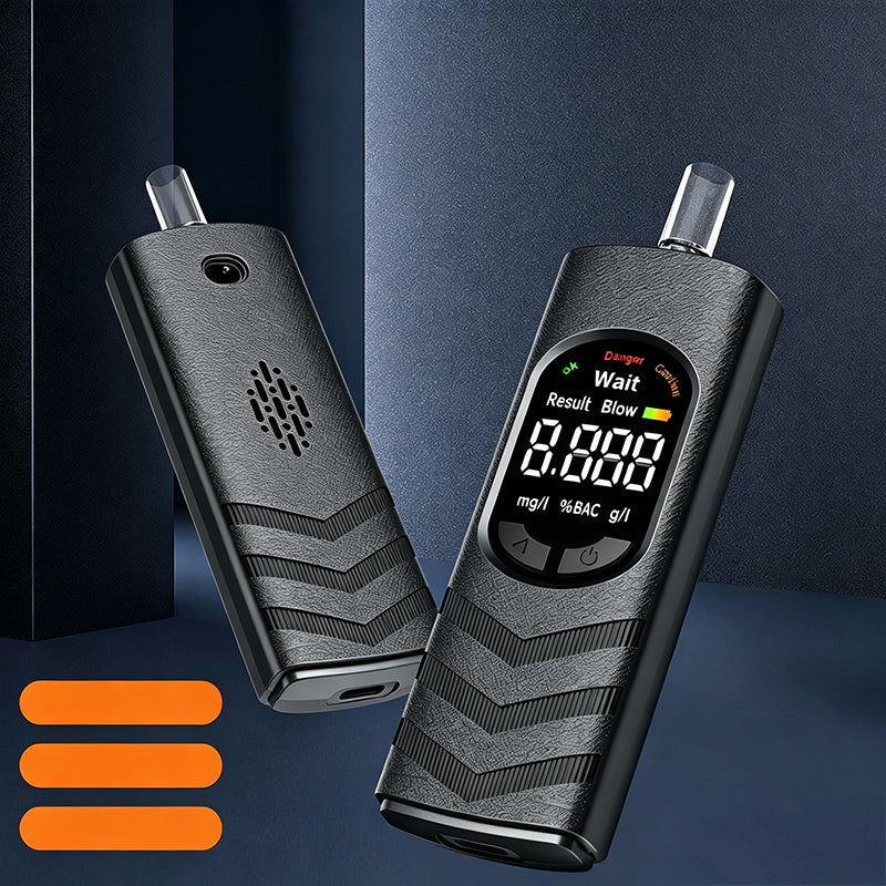 ⏳🔥LIMITED-TIME 50% OFF! ⏰Digital Breathalyzer – Voice Alert & USB Rechargeable Design, No More Risky Driving