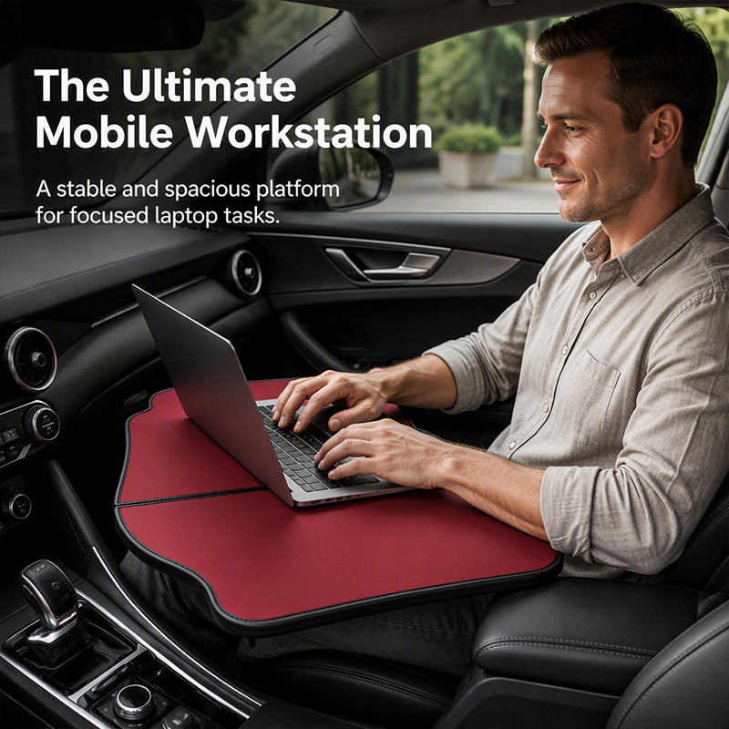 Foldable Car Steering Wheel Desk and Dining Tray for Laptop Work