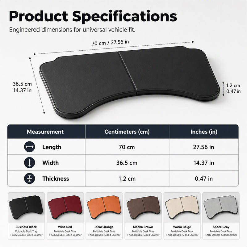 Foldable Car Steering Wheel Desk and Dining Tray for Laptop Work