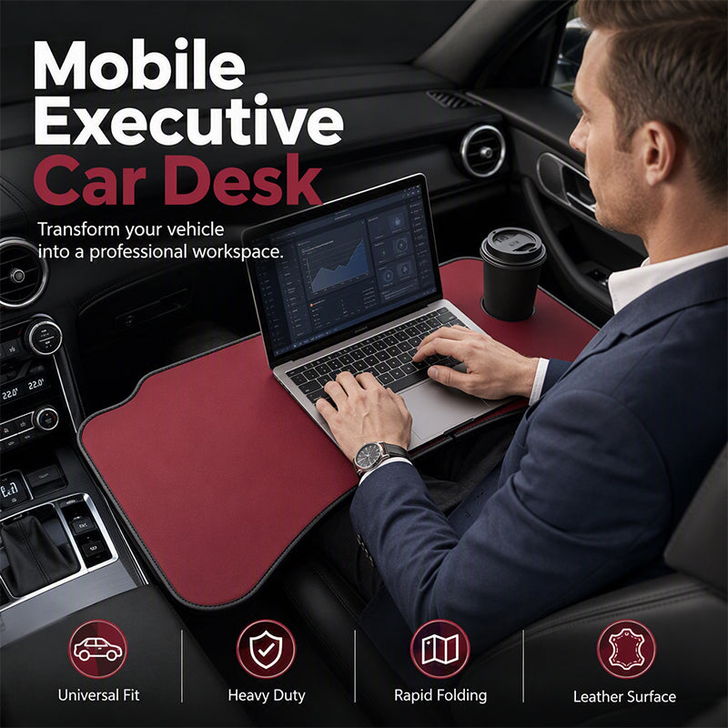 Foldable Car Steering Wheel Desk and Dining Tray for Laptop Work