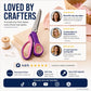 Premium Stainless Steel Pinking Shears – Soft-Grip Zigzag Scissors