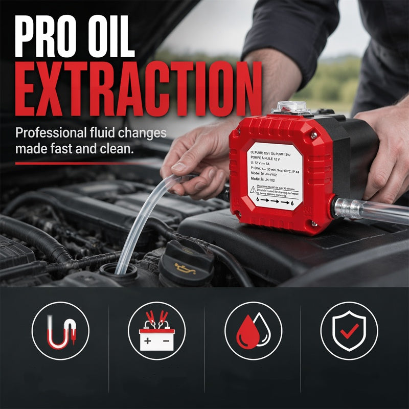 Extract Engine Oil Instantly! Portable Electric Oil Change Pump