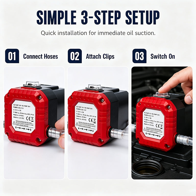 Extract Engine Oil Instantly! Portable Electric Oil Change Pump