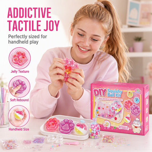 Squeeze Away Stress Instantly! DIY Crystal No-Mess Squishy Kit
