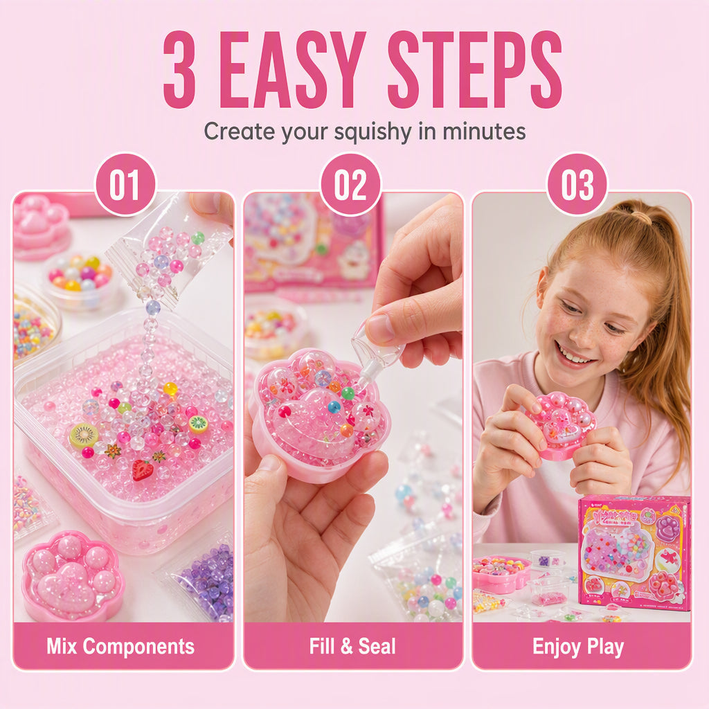 🧊 LIMITED‑TIME 50% OFF! ✨ DIY Fried Ice Squishy Toy Kit – Creative, Sensory‑relief, All‑in‑one 🎨
