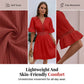 Chic V-Neck Dress with Lace Cutout Details