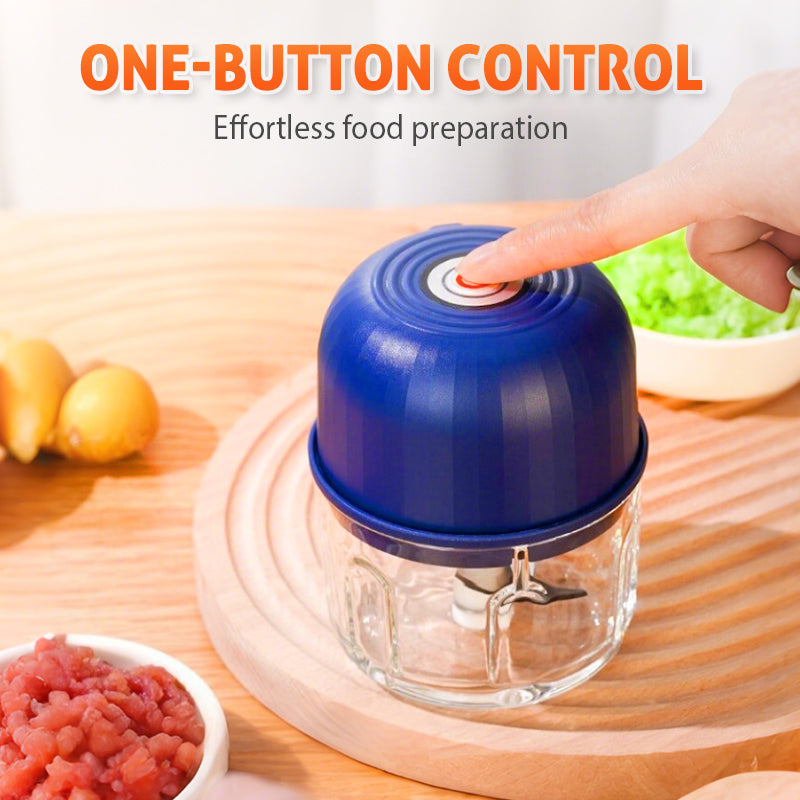 Chop & Mince Instantly! One-Touch USB-C Mini Food Chopper