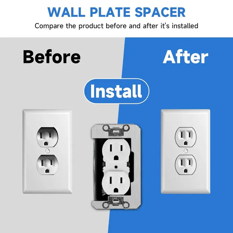 Fix Uneven Outlets Instantly! Flush Fit Metal Wall Plate Spacer