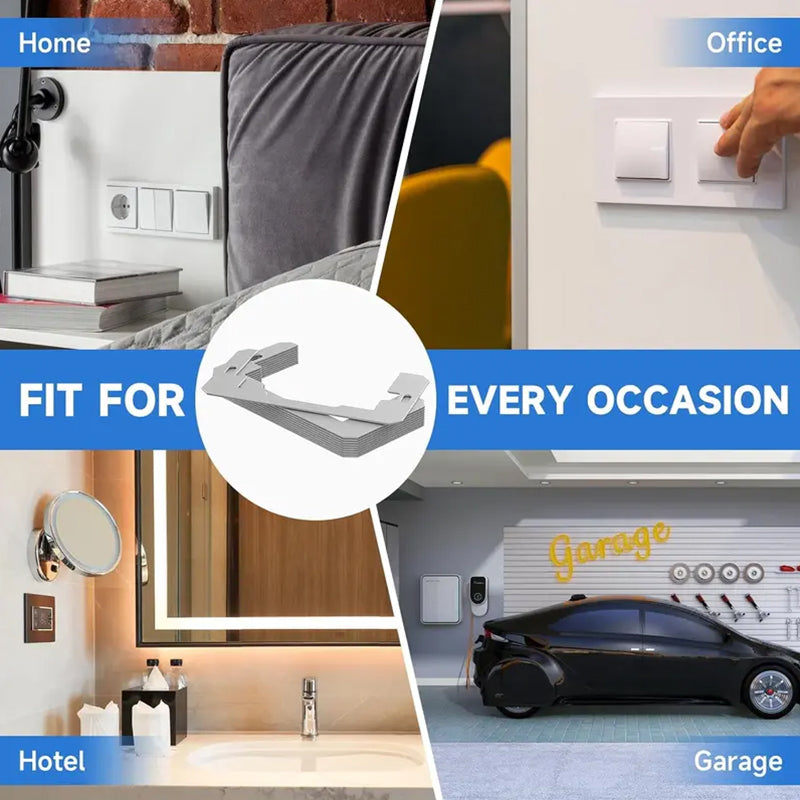 Fix Uneven Outlets Instantly! Flush Fit Metal Wall Plate Spacer