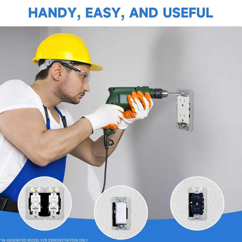 Fix Uneven Outlets Instantly! Flush Fit Metal Wall Plate Spacer