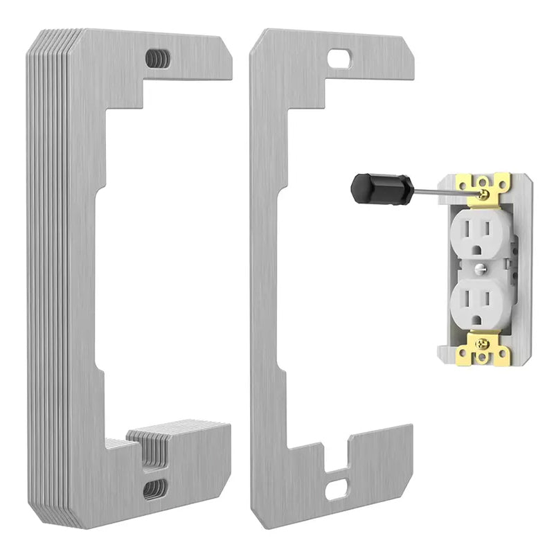 Fix Uneven Outlets Instantly! Flush Fit Metal Wall Plate Spacer