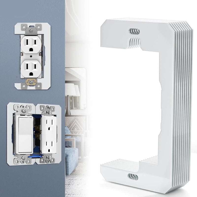 Fix Uneven Outlets Instantly! Flush Fit Metal Wall Plate Spacer