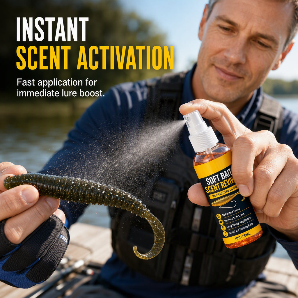 Soft Bait Scent Spray – Instant Fish-Attracting Reviver
