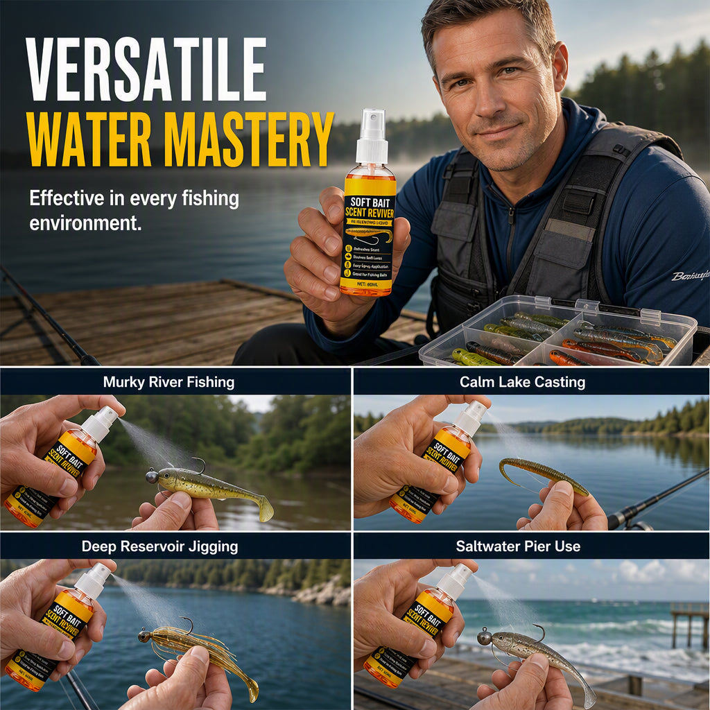 Soft Bait Scent Spray – Instant Fish-Attracting Reviver