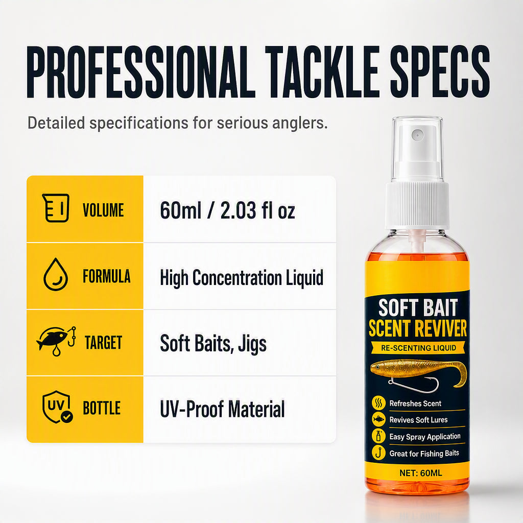 Soft Bait Scent Spray – Instant Fish-Attracting Reviver