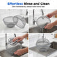 Keep Fruit Fresh Instantly! Breathable Mesh Basket with Draining Lid
