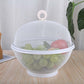Keep Fruit Fresh Instantly! Breathable Mesh Basket with Draining Lid