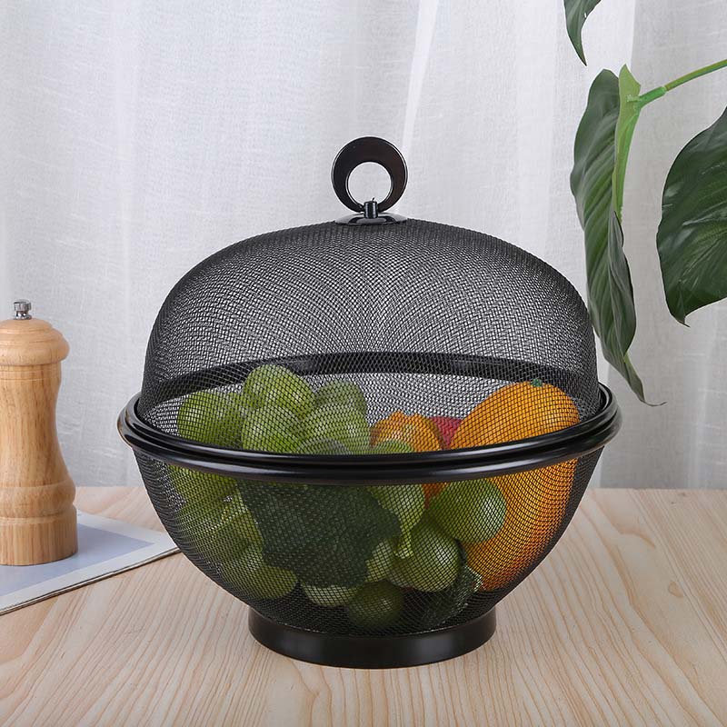 Keep Fruit Fresh Instantly! Breathable Mesh Basket with Draining Lid