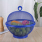 Keep Fruit Fresh Instantly! Breathable Mesh Basket with Draining Lid