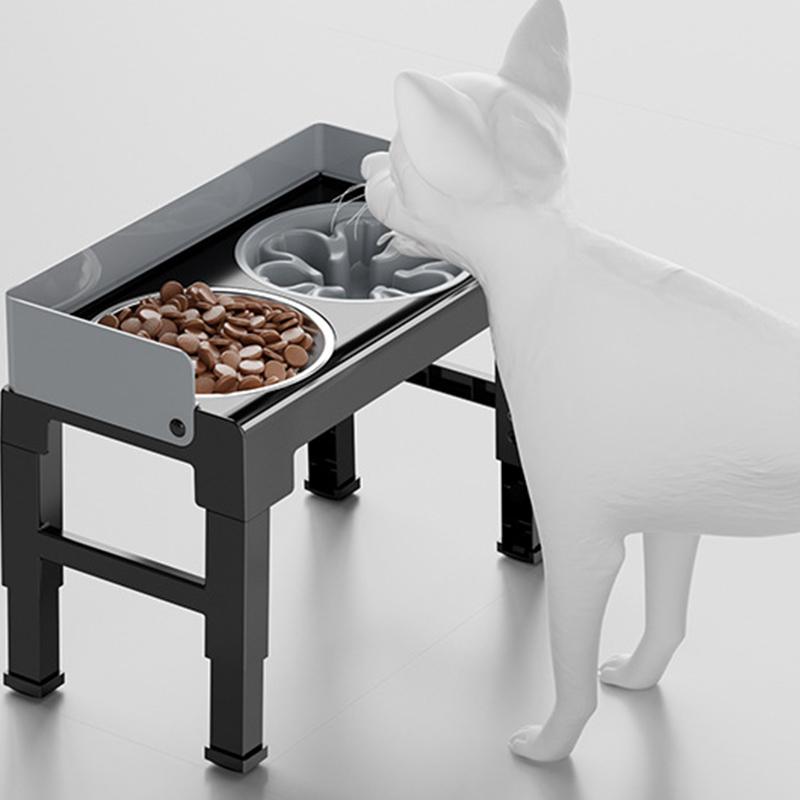 Adjustable Dog Feeding Stand – Anti-Tip & Mess-Free Design, No More Neck Strain