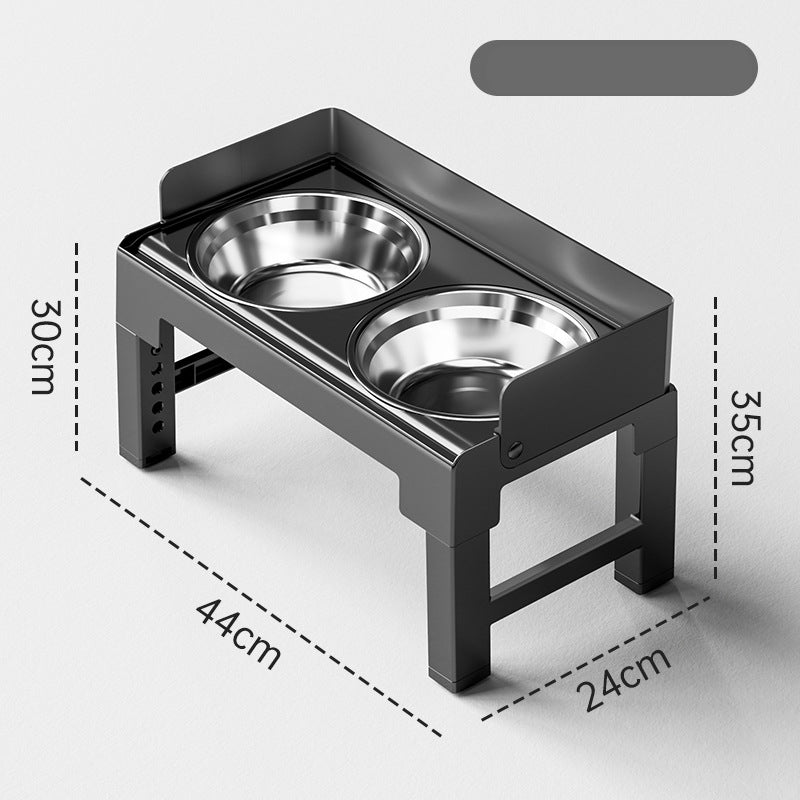 Adjustable Dog Feeding Stand – Anti-Tip & Mess-Free Design, No More Neck Strain