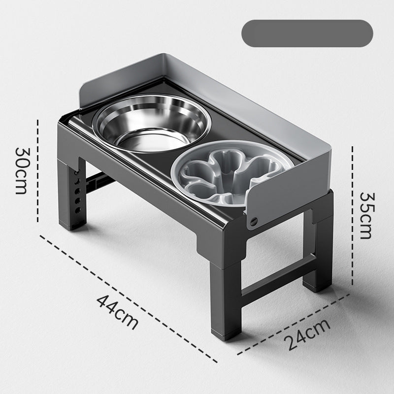 Adjustable Dog Feeding Stand – Anti-Tip & Mess-Free Design, No More Neck Strain