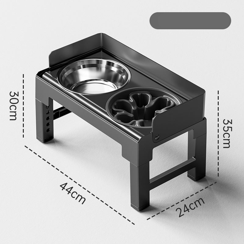 Adjustable Dog Feeding Stand – Anti-Tip & Mess-Free Design, No More Neck Strain