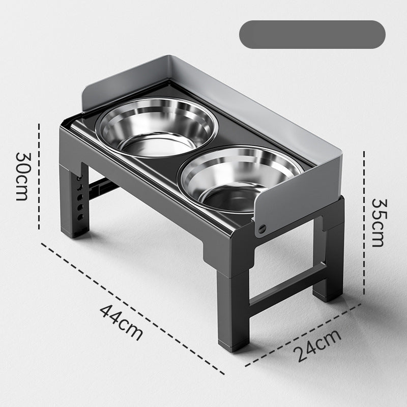 Adjustable Dog Feeding Stand – Anti-Tip & Mess-Free Design, No More Neck Strain