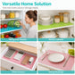 Protect Shelves Instantly! No-Slip Cut-to-Fit Fridge Liners