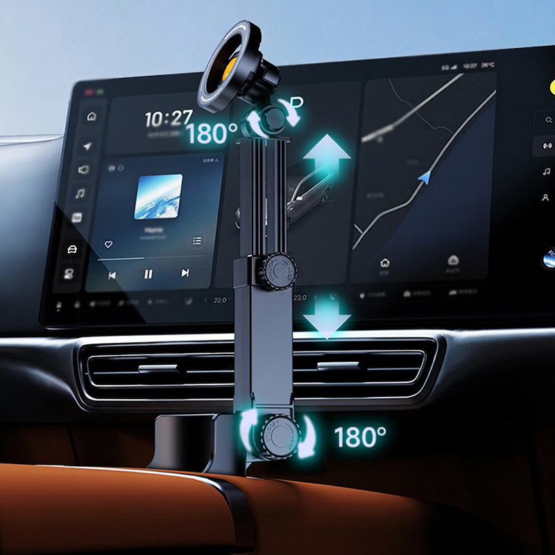 Cup Holder Phone Mount – 360° Stable & Adjustable Design, No More Flimsy Suction Drops
