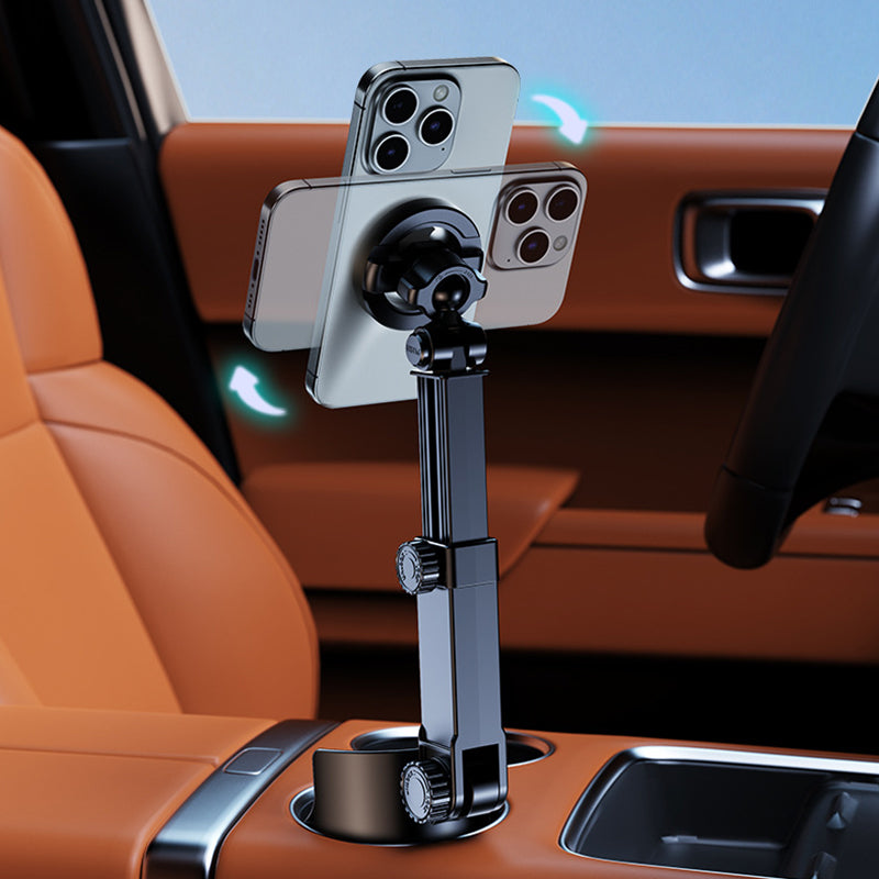 Cup Holder Phone Mount – 360° Stable & Adjustable Design, No More Flimsy Suction Drops