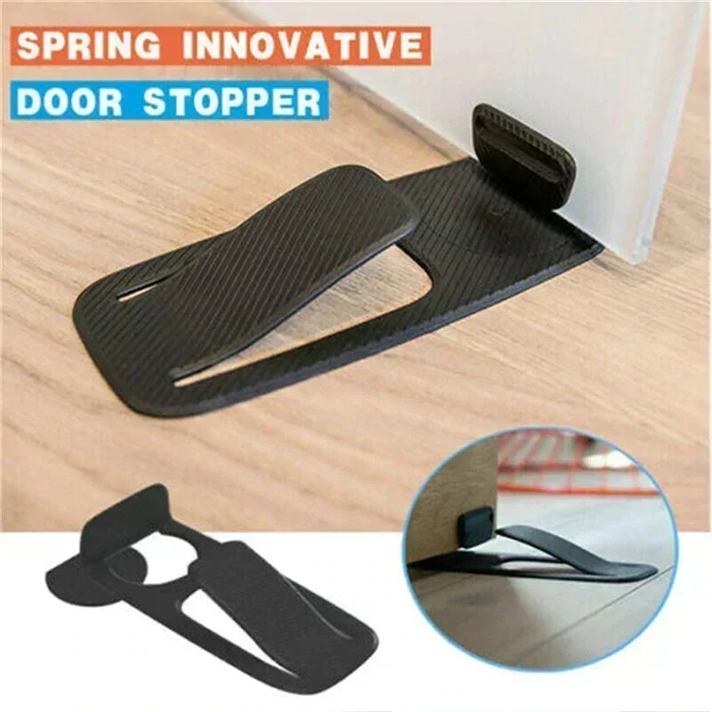 Hold Doors Open Instantly! No-Drill Foot-Operated Door Stopper